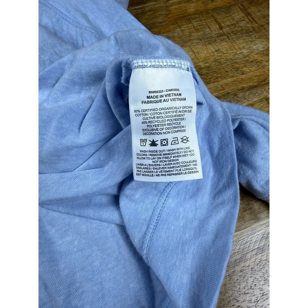 Nike Sportswear Womens XL Light Blue Full Zip Hoodie Sweatshirt Organic Cotton